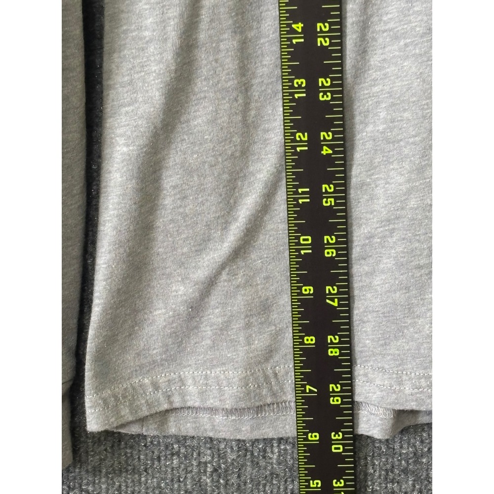 Vans Mens Long Sleeve Hooded T-Shirt Gray Checkerboard Logo Graphic Tee Large - Picture 6 of 7
